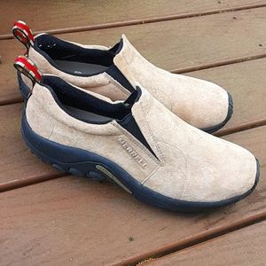 Merrell Suede slide on moccasins size 10.5
